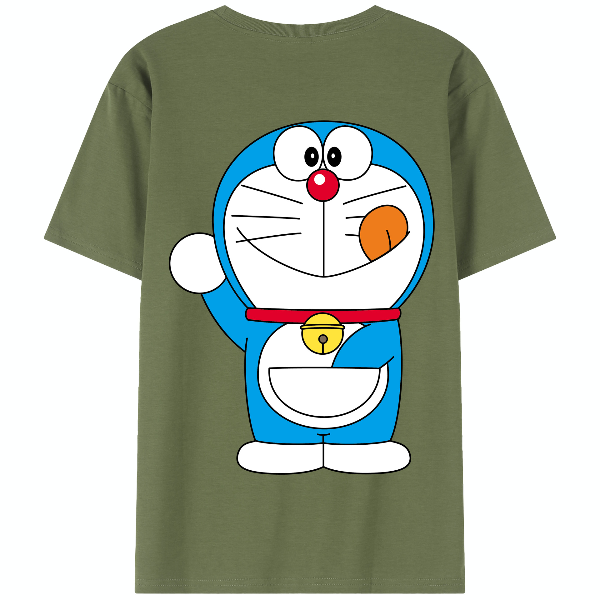 （画像用） ドラえもん Doraemon 綿100％半袖Tシャツ（背面プリント）